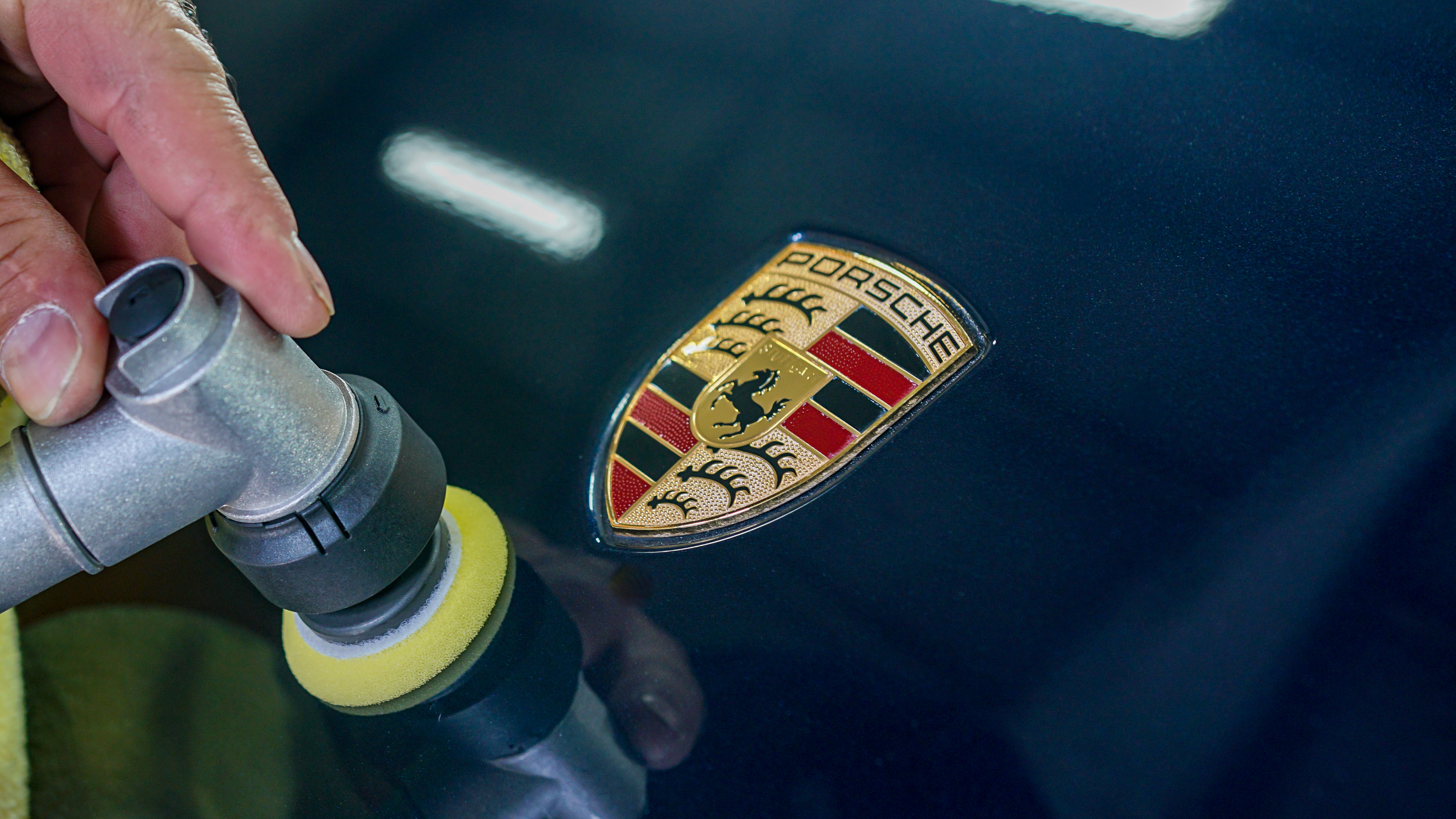 Ferrari rear detail inspection